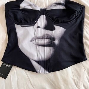Aaliyah Bustier Top size Medium